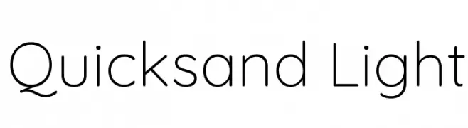 Quicksand Light  baixar fontes gratis