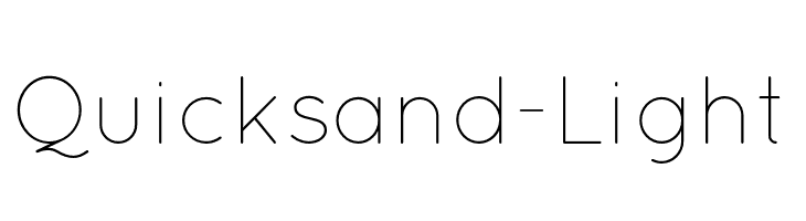 Quicksand-Light  les polices de caractères gratuit tlcharger