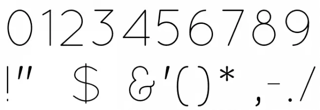 Quicksand-Light Font OTHER CHARS