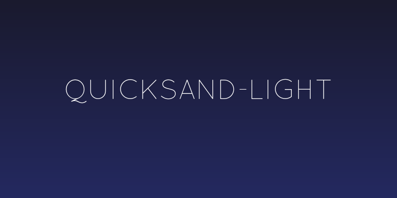 Quicksand-Light Social Header