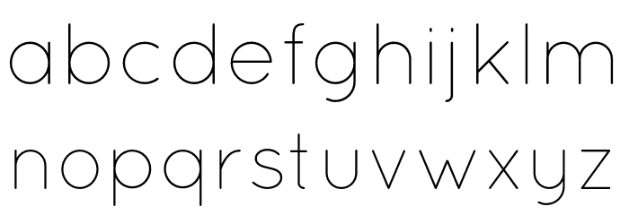 Quicksand-Light Font LOWERCASE