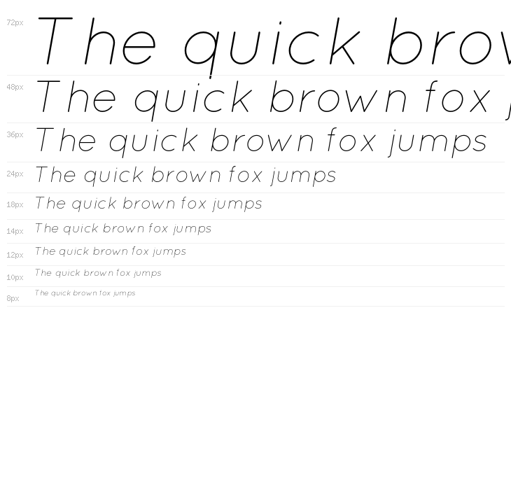 Quicksand-LightItalic Waterfall