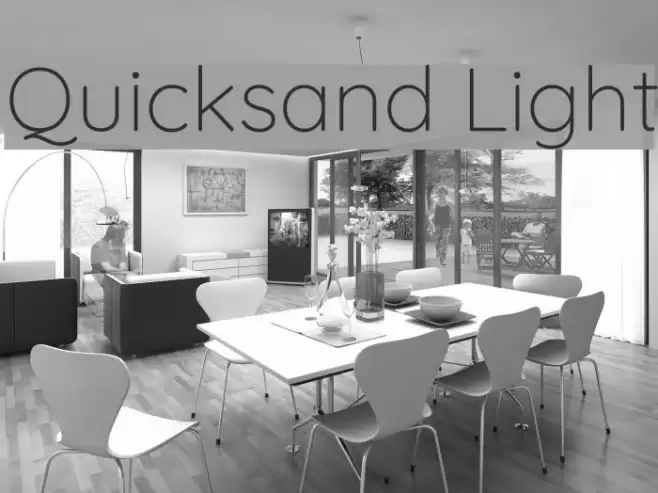 Quicksand Light Fonte examples