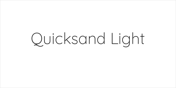 Quicksand Light Logo