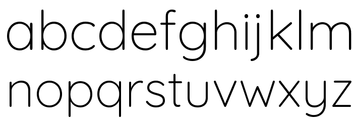 Quicksand Light Font LOWERCASE