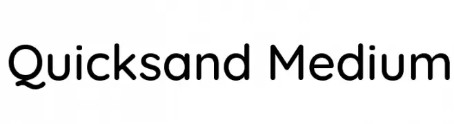Quicksand Medium  baixar fontes gratis