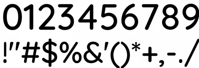 Quicksand Medium Font OTHER CHARS