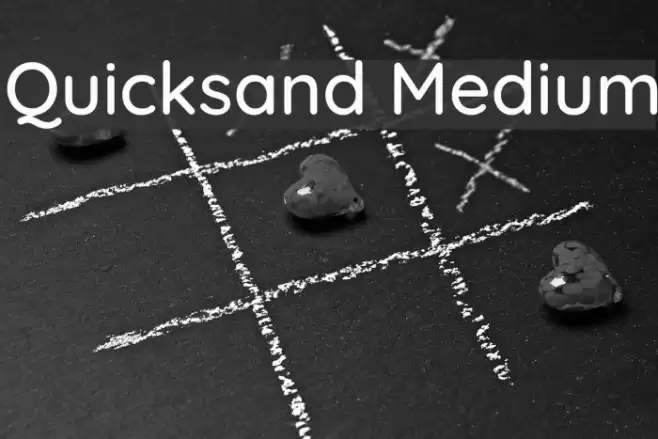 Quicksand Medium Font examples