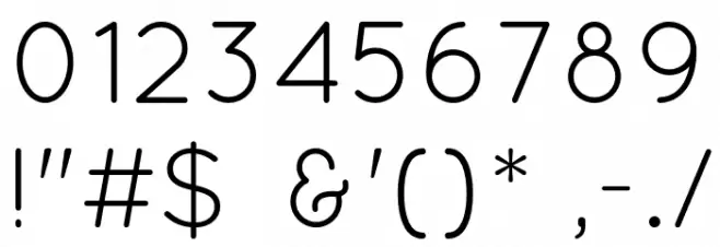 Quicksand-Regular Font OTHER CHARS