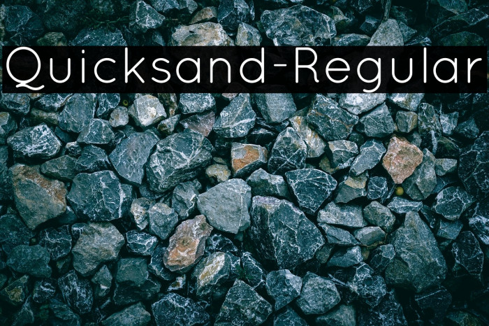 Quicksand-Regular Example 2