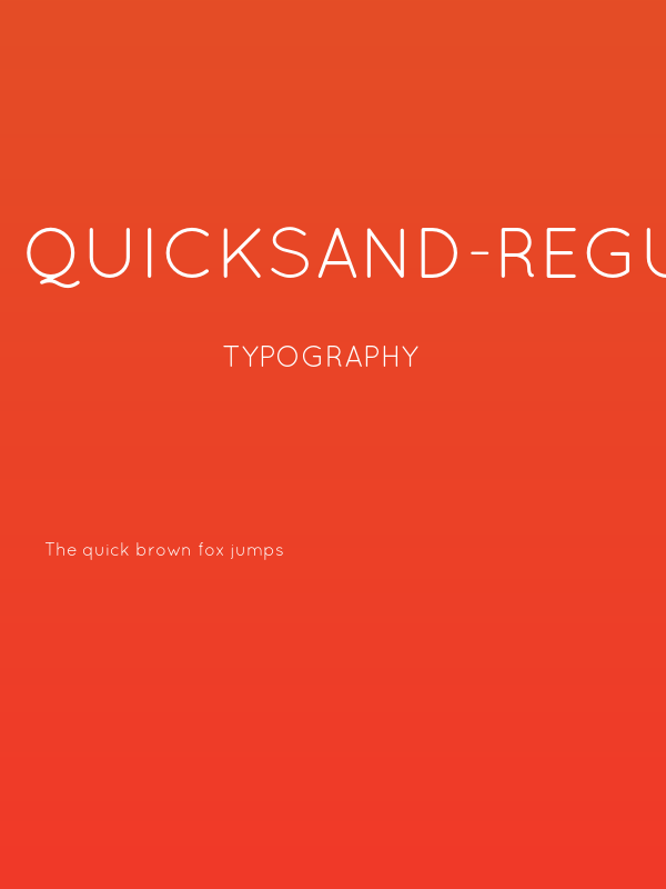Quicksand-Regular Poster