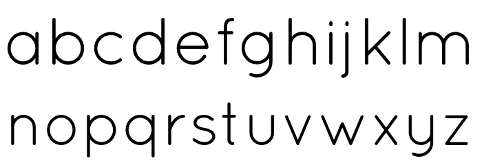 Quicksand-Regular Font LOWERCASE