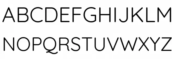 Quicksand Regular Font Litere mari