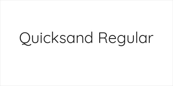 Quicksand Regular Logo