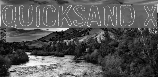Quicksand x Font examples