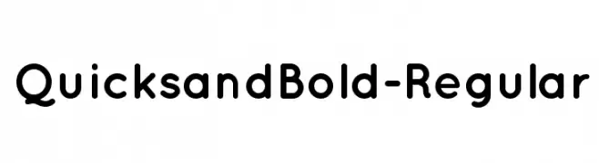 QuicksandBold-Regular  Frei Schriftart Herunterladen