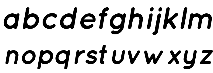 QuicksandBoldOblique-Regular Font LOWERCASE