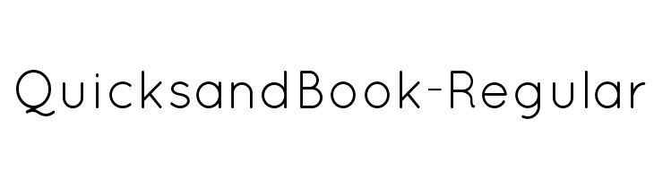 QuicksandBook-Regular  les polices de caractères gratuit tlcharger
