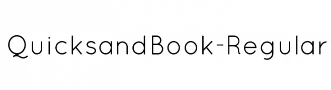QuicksandBook-Regular  Frei Schriftart Herunterladen