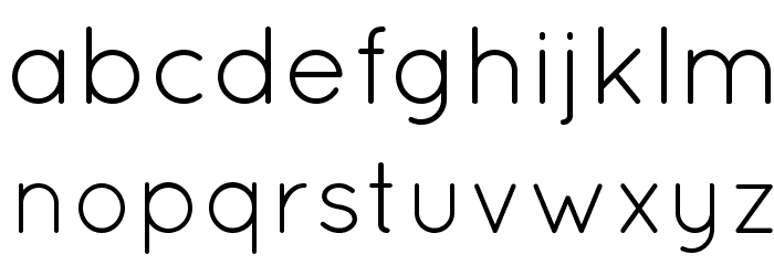 QuicksandBook-Regular Font LOWERCASE