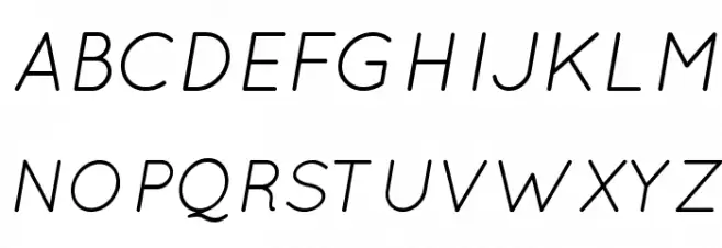 QuicksandBookOblique-Regular Schriftart Groß