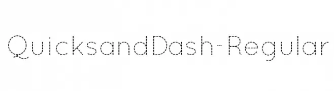 QuicksandDash-Regular  Frei Schriftart Herunterladen
