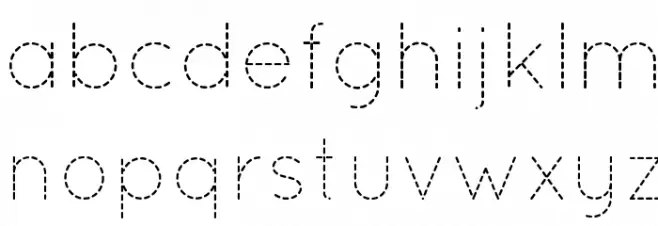 QuicksandDash-Regular フォント 小文字