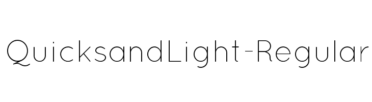 QuicksandLight-Regular फ़ॉन्ट