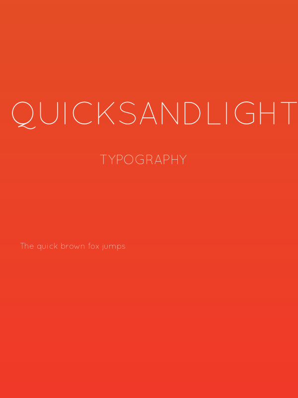 QuicksandLight-Regular Poster