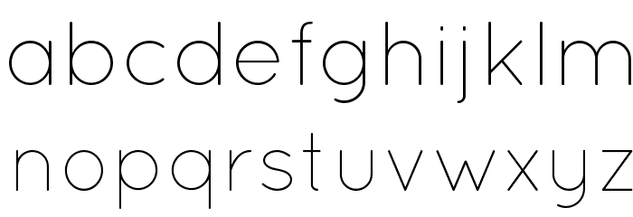 QuicksandLight-Regular Font LOWERCASE