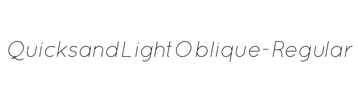 QuicksandLightOblique-Regular  नि: शुल्क फ़ॉन्ट्स डाउनलोड