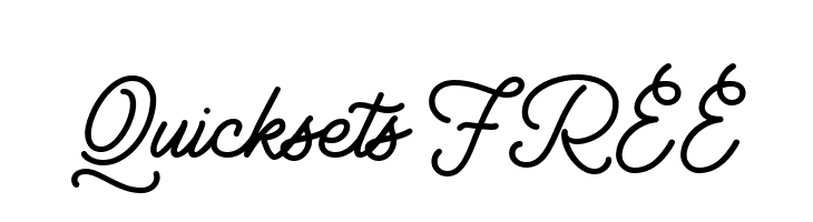 Quicksets FREE  Frei Schriftart Herunterladen