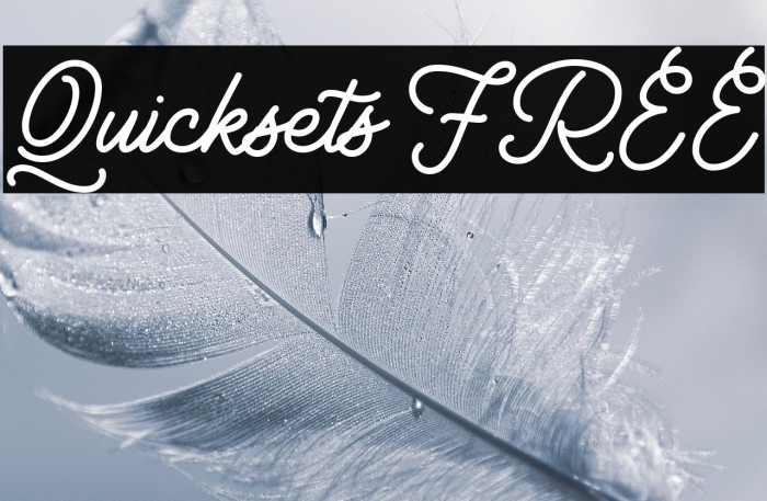 Quicksets FREE Example 1
