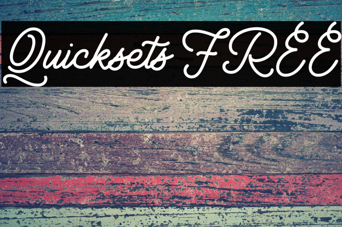 Quicksets FREE Example 2