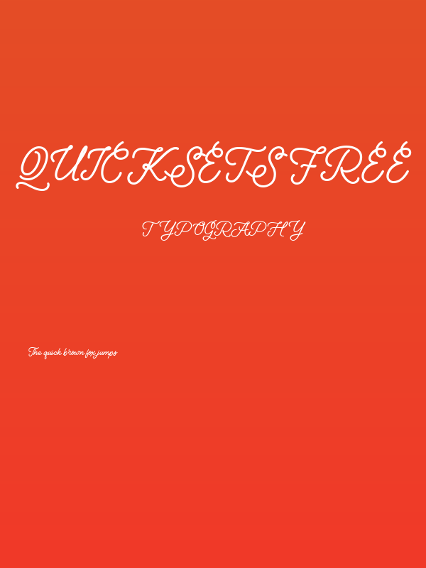 Quicksets FREE Poster