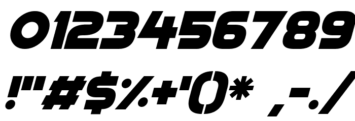 Quicksilver Italic Font OTHER CHARS