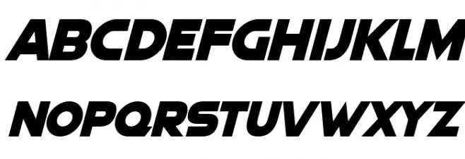 Quicksilver Italic 字体 大写