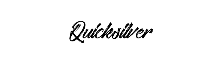 Quicksilver  नि: शुल्क फ़ॉन्ट्स डाउनलोड