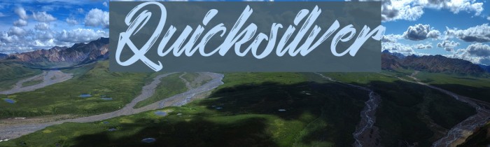 Quicksilver Font examples