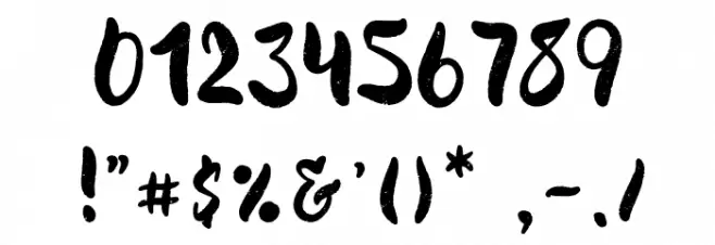 Quicksliver Font OTHER CHARS