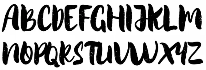 Quicksliver フォント 大文字