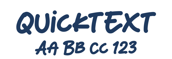Quicktext Font Preview