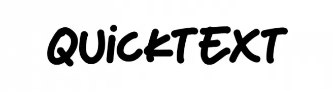 Quicktext फ़ॉन्ट