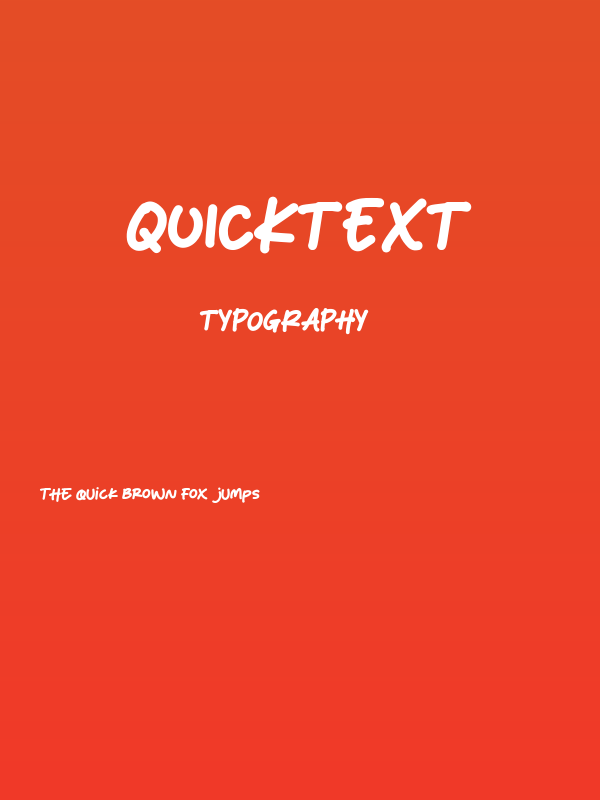Quicktext Poster