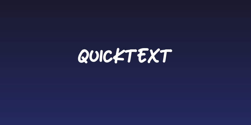Quicktext Social Header