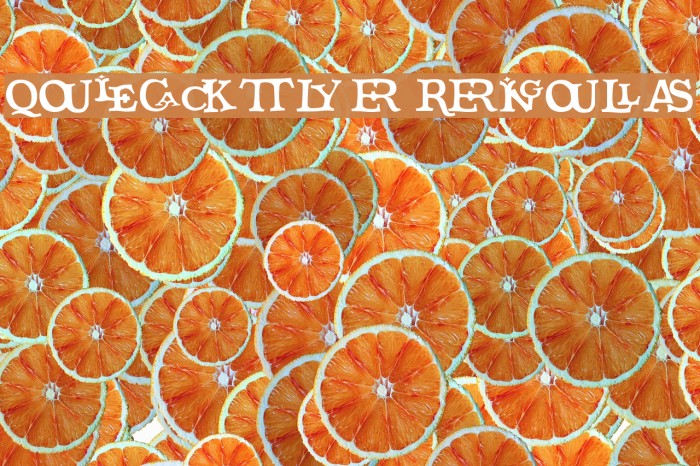 Quicktype Regular Font examples
