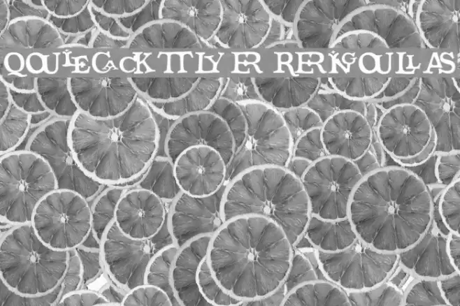 Quicktype Regular خط examples