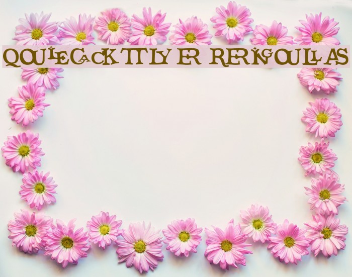 Quicktype Regular Font examples