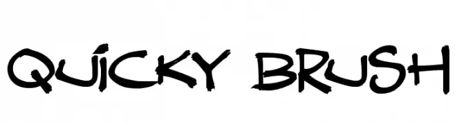 Quicky Brush  les polices de caractères gratuit tlcharger