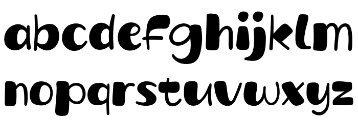 Quicky Story Font LOWERCASE